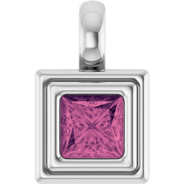 Natural Pink Tourmaline | Square | 4 x 4mm