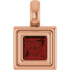 Natural Mozambique Garnet | Square | 4 x 4mm