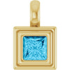 Natural Aquamarine | Square | 4 x 4mm