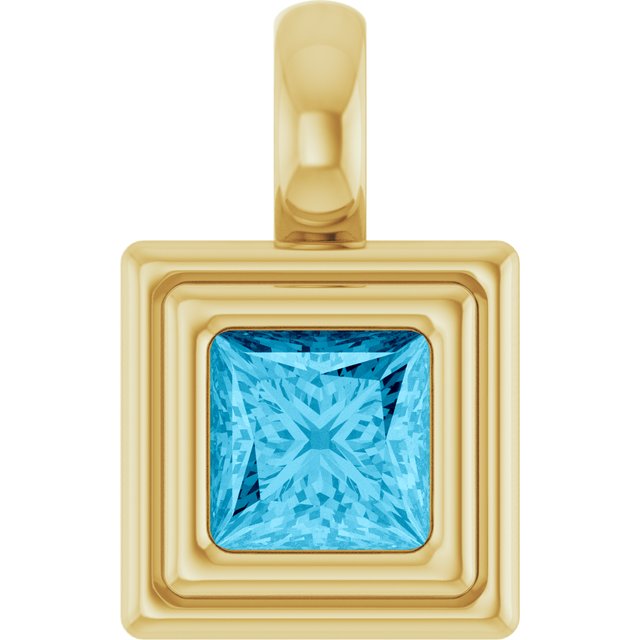 Natural Aquamarine | Square | 4 x 4mm