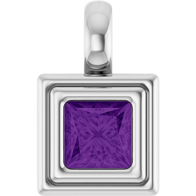 Natural Amethyst | Square | 4 x 4mm