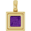 Natural Amethyst | Square | 4 x 4mm