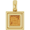 Natural Citrine | Square | 4 x 4mm