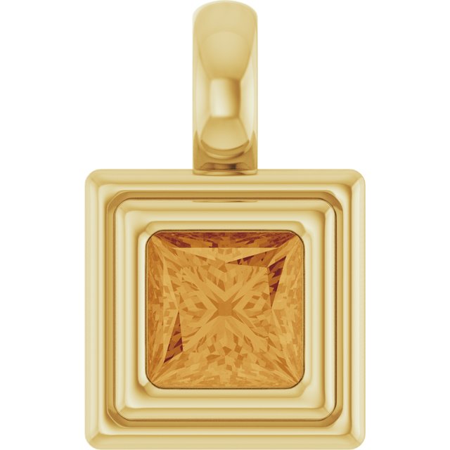 Natural Citrine | Square | 4 x 4mm