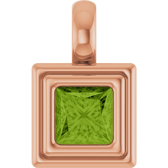 Natural Peridot | Square | 4 x 4mm