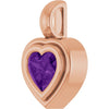 Natural Amethyst | Heart | 5 x 5mm