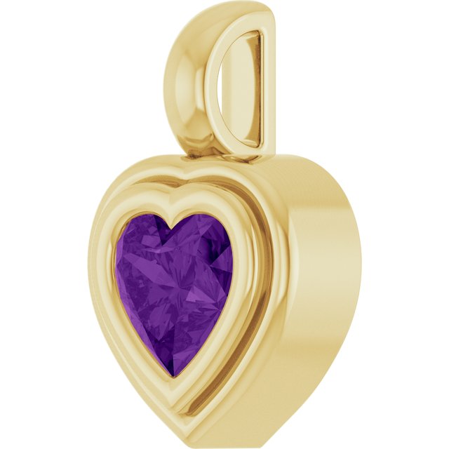 Natural Amethyst | Heart | 5 x 5mm