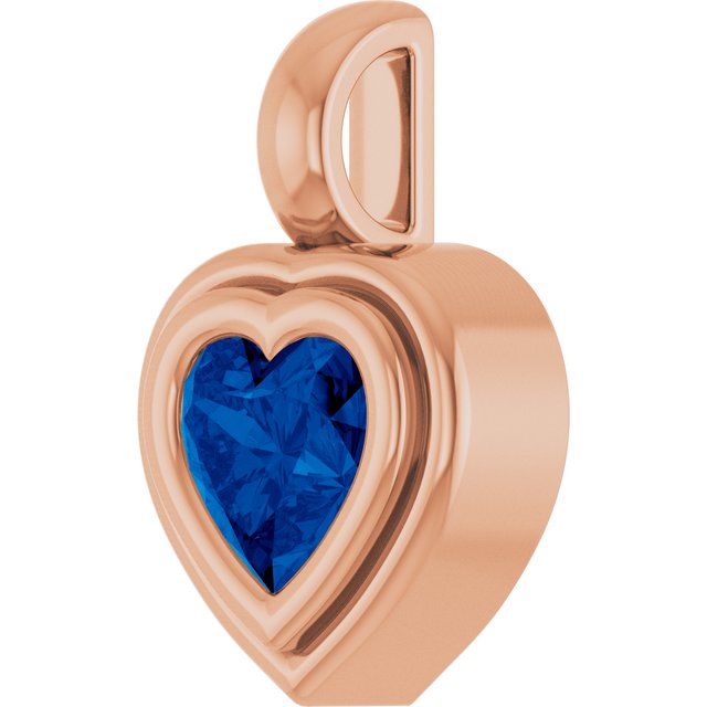 Natural Blue Sapphire | Heart | 5 x 5mm | Lab-Grown Blue Sapphire | Heart | 5 x 5mm