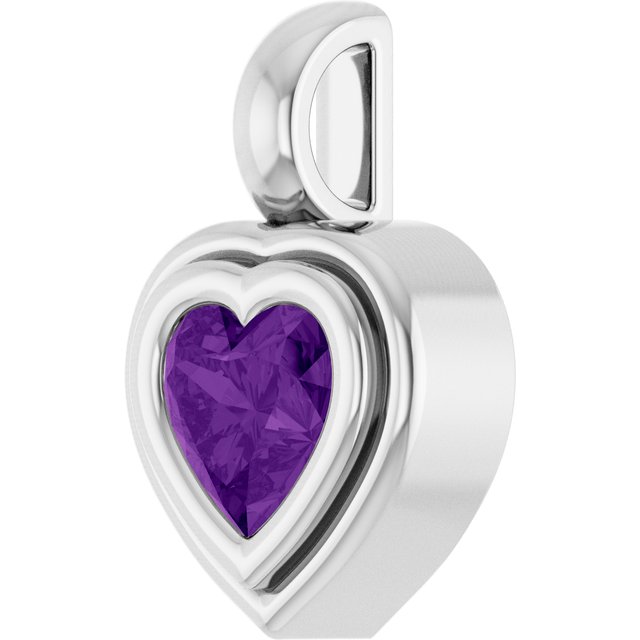 Natural Amethyst | Heart | 5 x 5mm
