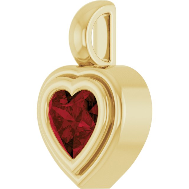 Natural Mozambique Garnet | Heart | 5 x 5mm