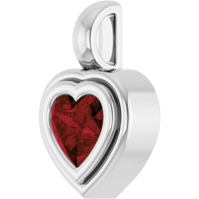 Natural Mozambique Garnet | Heart | 5 x 5mm