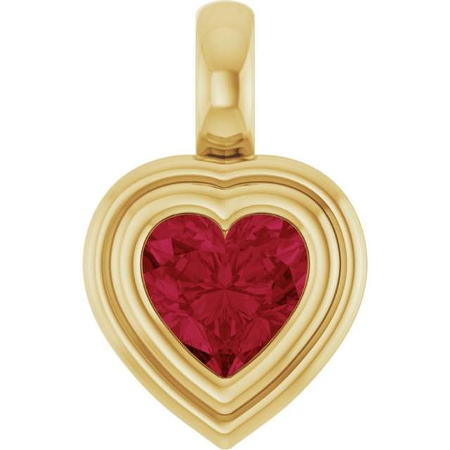 Lab-Grown Ruby | Heart | 5 x 5mm