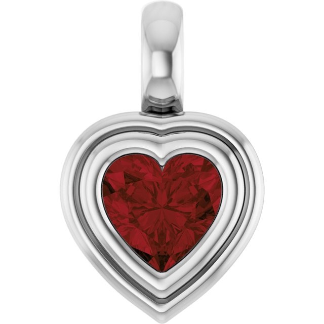 Natural Mozambique Garnet | Heart | 5 x 5mm