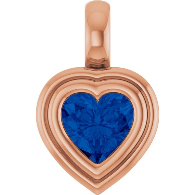 Natural Blue Sapphire | Heart | 5 x 5mm | Lab-Grown Blue Sapphire | Heart | 5 x 5mm