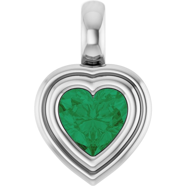 Lab-Grown Emerald | Heart | 5 x 5mm