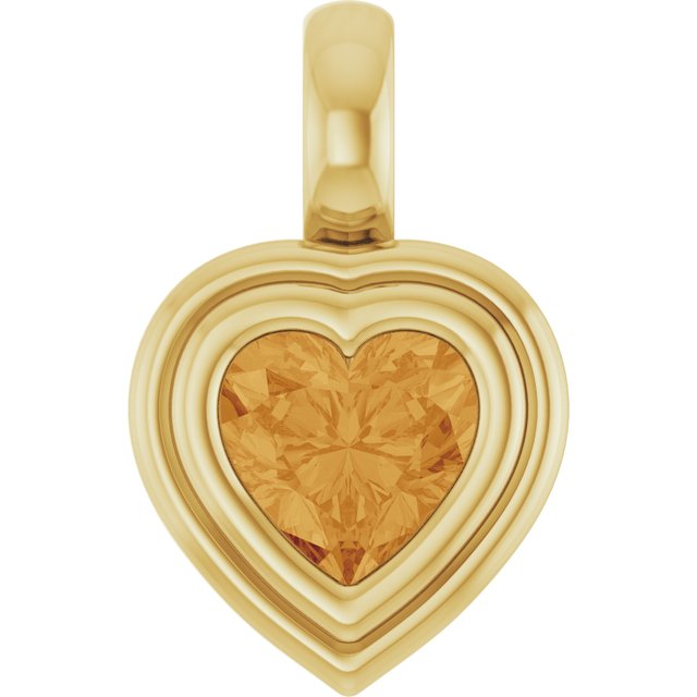 Natural Citrine | Heart | 5 x 5mm