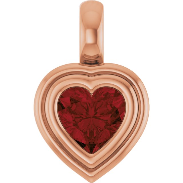 Natural Mozambique Garnet | Heart | 5 x 5mm