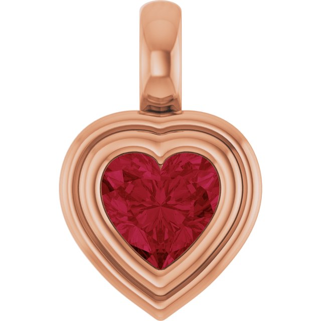 Lab-Grown Ruby | Heart | 5 x 5mm