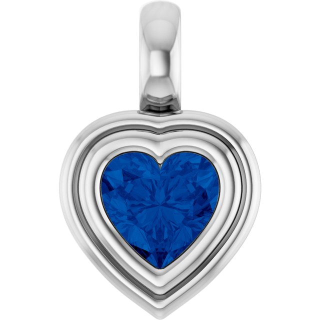 Natural Blue Sapphire | Heart | 5 x 5mm | Lab-Grown Blue Sapphire | Heart | 5 x 5mm