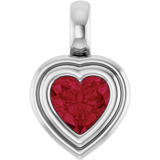 Lab-Grown Ruby | Heart | 5 x 5mm