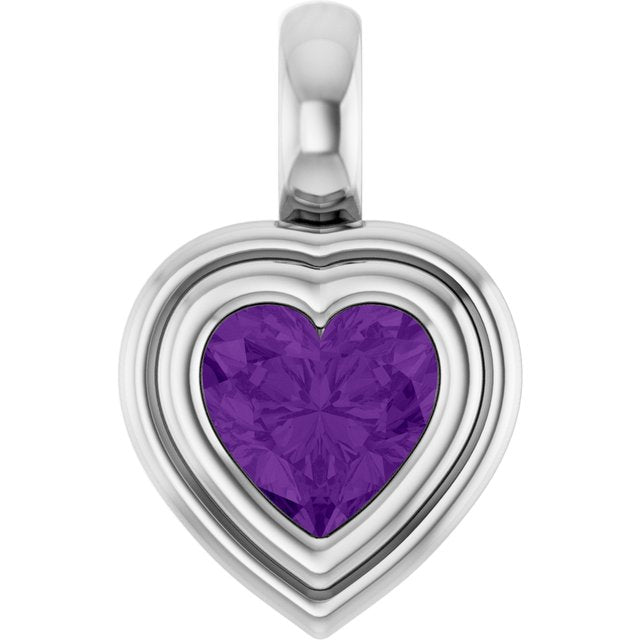 Natural Amethyst | Heart | 5 x 5mm