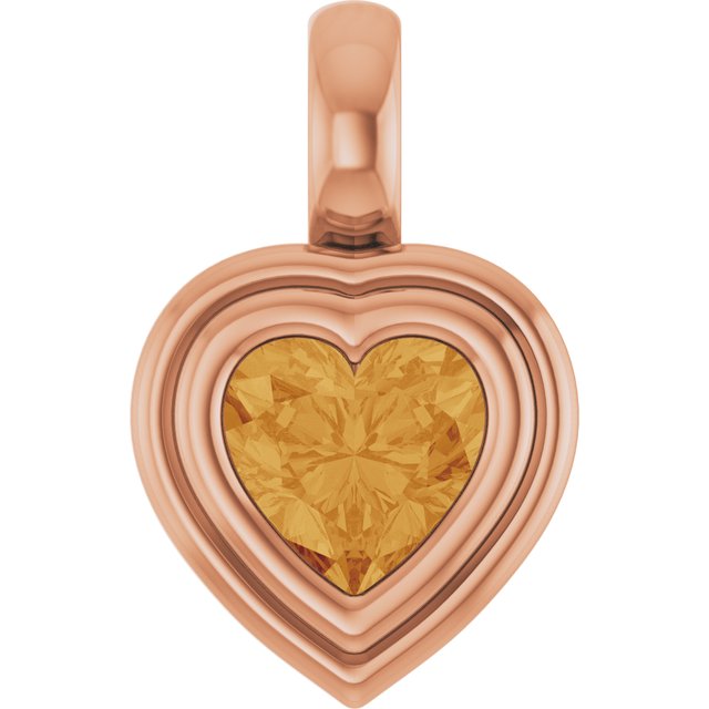 Natural Citrine | Heart | 5 x 5mm