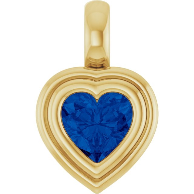 Natural Blue Sapphire | Heart | 5 x 5mm | Lab-Grown Blue Sapphire | Heart | 5 x 5mm