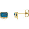 Natural London Blue Topaz | Emerald | 7 x 5mm | Natural London Blue Topaz | Emerald | 6 x 4mm | Natural London Blue Topaz | Emerald | 5 x 3mm