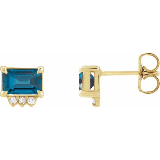 Natural London Blue Topaz | Emerald | 7 x 5mm | Natural London Blue Topaz | Emerald | 6 x 4mm | Natural London Blue Topaz | Emerald | 5 x 3mm
