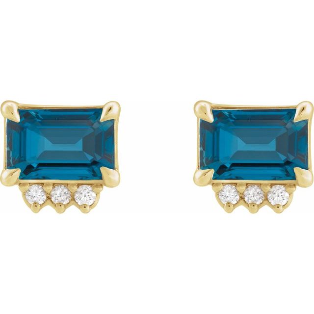 Natural London Blue Topaz | Emerald | 7 x 5mm | Natural London Blue Topaz | Emerald | 6 x 4mm | Natural London Blue Topaz | Emerald | 5 x 3mm