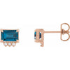 Natural London Blue Topaz | Emerald | 7 x 5mm | Natural London Blue Topaz | Emerald | 6 x 4mm | Natural London Blue Topaz | Emerald | 5 x 3mm