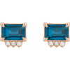 Natural London Blue Topaz | Emerald | 7 x 5mm | Natural London Blue Topaz | Emerald | 6 x 4mm | Natural London Blue Topaz | Emerald | 5 x 3mm