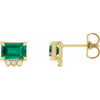 Lab-Grown Emerald | Emerald | 7 x 5mm | Lab-Grown Emerald | Emerald | 6 x 4mm | Lab-Grown Emerald | Emerald | 5 x 3mm