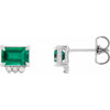 Lab-Grown Emerald | Emerald | 7 x 5mm | Lab-Grown Emerald | Emerald | 6 x 4mm | Lab-Grown Emerald | Emerald | 5 x 3mm