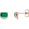Lab-Grown Emerald | Emerald | 7 x 5mm | Lab-Grown Emerald | Emerald | 6 x 4mm | Lab-Grown Emerald | Emerald | 5 x 3mm