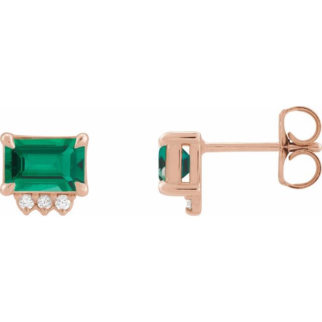 Lab-Grown Emerald | Emerald | 7 x 5mm | Lab-Grown Emerald | Emerald | 6 x 4mm | Lab-Grown Emerald | Emerald | 5 x 3mm