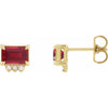 Lab-Grown Ruby | Emerald | 7 x 5mm | Lab-Grown Ruby | Emerald | 6 x 4mm | Lab-Grown Ruby | Emerald | 5 x 3mm