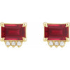 Lab-Grown Ruby | Emerald | 7 x 5mm | Lab-Grown Ruby | Emerald | 6 x 4mm | Lab-Grown Ruby | Emerald | 5 x 3mm
