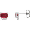 Lab-Grown Ruby | Emerald | 6 x 4mm | Lab-Grown Ruby | Emerald | 7 x 5mm | Lab-Grown Ruby | Emerald | 5 x 3mm