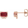 Lab-Grown Ruby | Emerald | 7 x 5mm | Lab-Grown Ruby | Emerald | 6 x 4mm | Lab-Grown Ruby | Emerald | 5 x 3mm