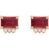 Lab-Grown Ruby | Emerald | 7 x 5mm | Lab-Grown Ruby | Emerald | 6 x 4mm | Lab-Grown Ruby | Emerald | 5 x 3mm