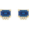 Lab-Grown Blue Sapphire | Emerald | 6 x 4mm | Lab-Grown Blue Sapphire | Emerald | 7 x 5mm | Lab-Grown Blue Sapphire | Emerald | 5 x 3mm
