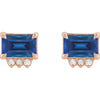 Lab-Grown Blue Sapphire | Emerald | 6 x 4mm | Lab-Grown Blue Sapphire | Emerald | 7 x 5mm | Lab-Grown Blue Sapphire | Emerald | 5 x 3mm