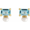 Natural Sky Blue Topaz | Emerald | 6 x 4mm