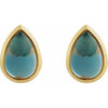 Natural London Blue Topaz | Pear | 6 x 4mm