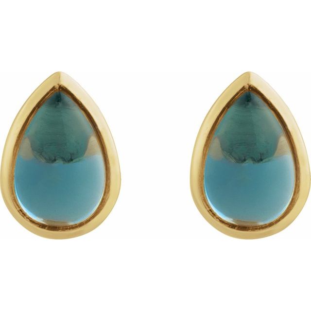 Natural London Blue Topaz | Pear | 6 x 4mm