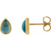 Natural London Blue Topaz | Pear | 6 x 4mm
