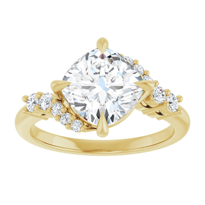 14K Yellow | Cushion