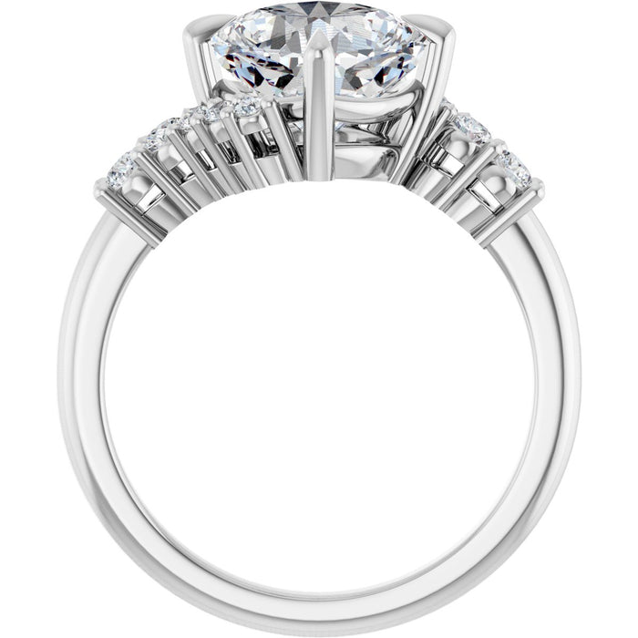 14K White | Cushion