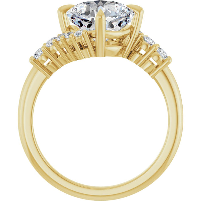 14K Yellow | Cushion